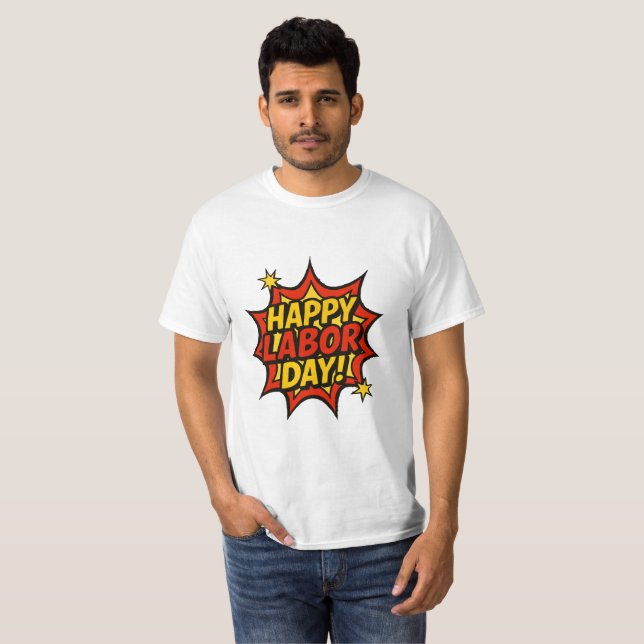 Happy Work Day Design T-Shirt (Vorne ganz)