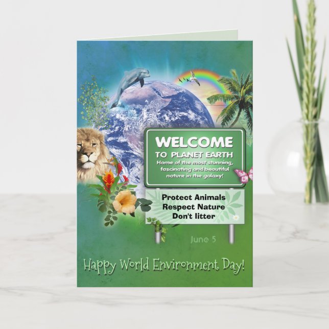 Happy World Environment Day Karte (Vorderseite)