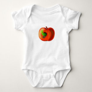 Happy-Wurm in Red Apfel Baby Strampler