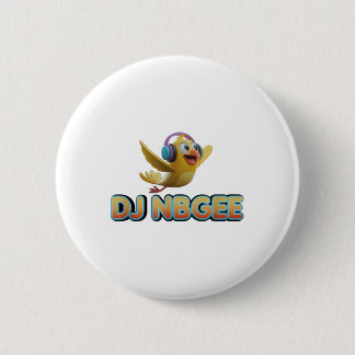 Happy Yellow Bird _1 Button