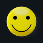 Happy Yellow Face Button<br><div class="desc">This is Happy Yellow Face for special party to wear this button.</div>