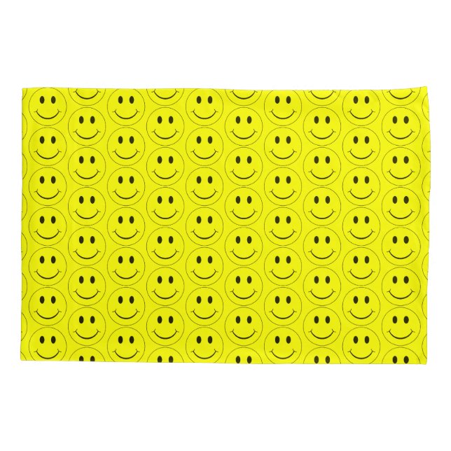 Happy Yellow Faces  Kissenbezug (Rückseite)