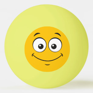 Happy Yellow Monster personalize Ping Pong Ball Tischtennisball