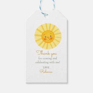 Happy Yellow Sunshine danke Ihnen Geschenk Tags Geschenkanhänger
