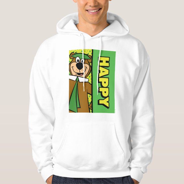 Happy Yogi Bear Hoodie (Vorderseite)