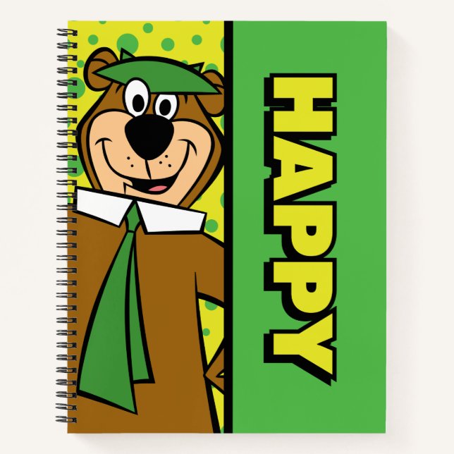 Happy Yogi Bear Notizbuch (Vorderseite)