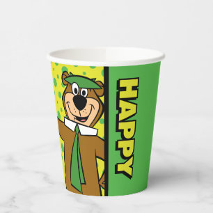 Happy Yogi Bear Pappbecher