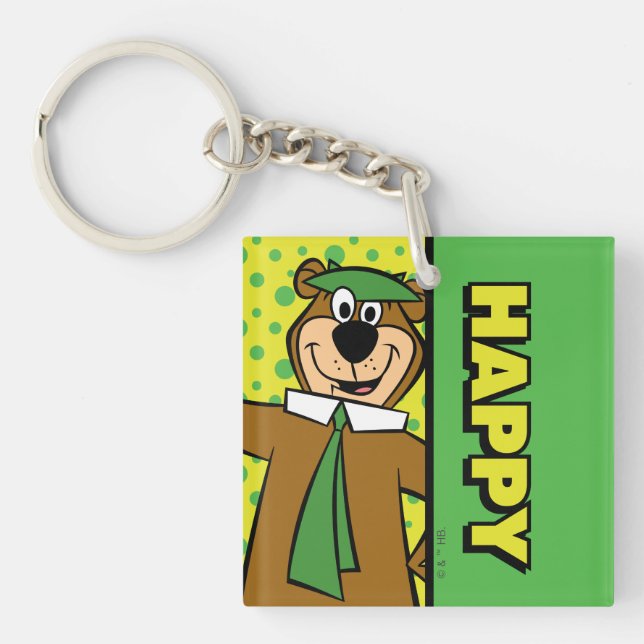 Happy Yogi Bear Schlüsselanhänger (Vorderseite)