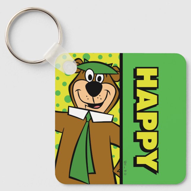 Happy Yogi Bear Schlüsselanhänger (Vorderseite)