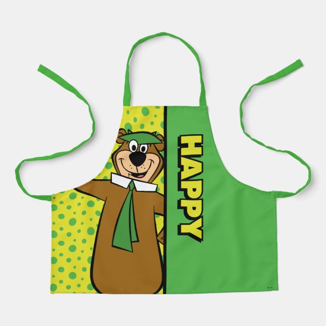 Happy Yogi Bear Schürze (Vorderseite)