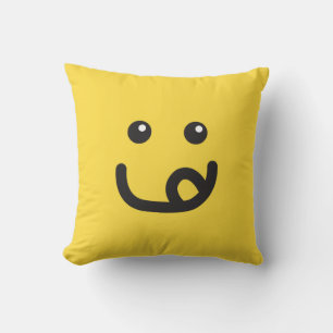 Happy Yummy Face_banana Gelb Kissen