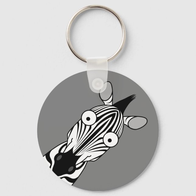 HAPPY ZEBRA SCHLÜSSELANHÄNGER (Vorderseite)