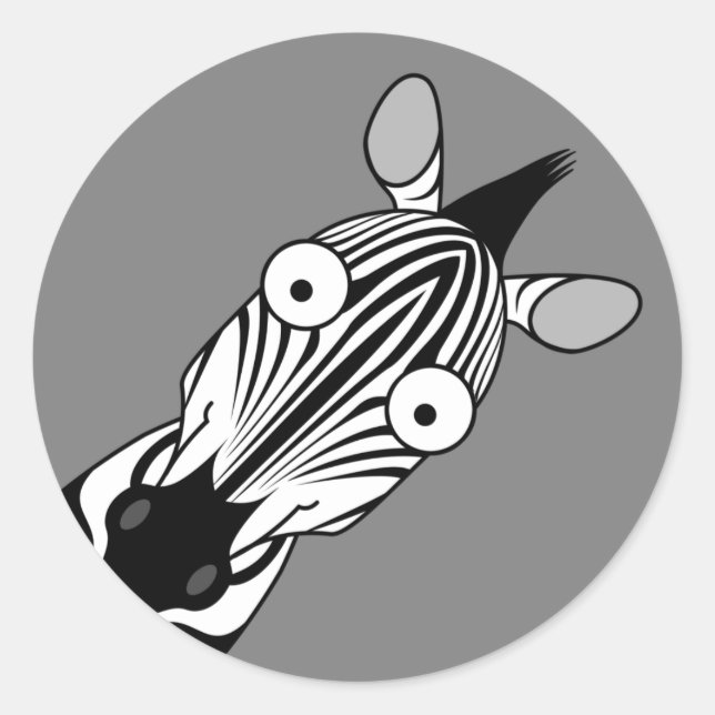 HAPPY ZEBRA STICKER (Vorderseite)