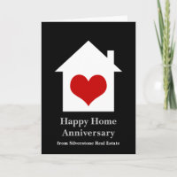 Happy Zuhause Anniversary Real Anwesen House Herz
