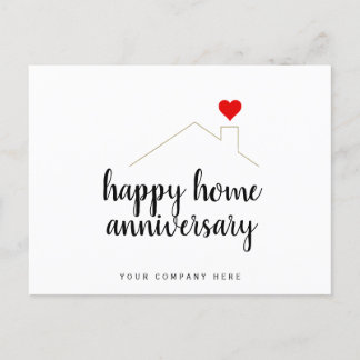 Happy Zuhause Anniversary Real Anwesen Postkarte
