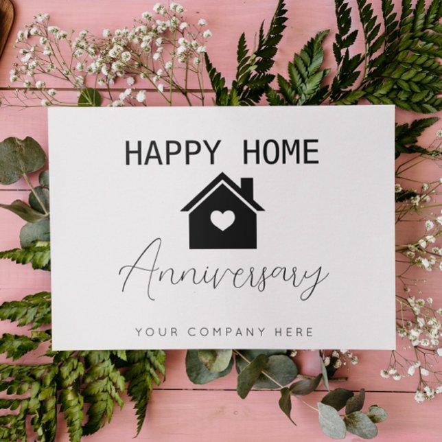 Happy Zuhause Anniversary Realty Karte (Von Creator hochgeladen)