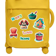 Happy Zuhause Niedlich Puppy Stickers Set