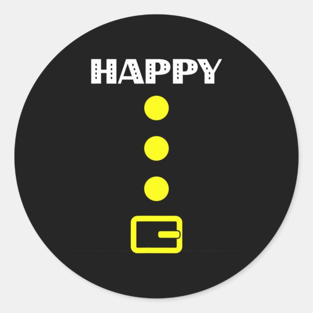 Happy Zwarf Costume - Halloween Gift Idee Cranberr Runder Aufkleber (Vorderseite)
