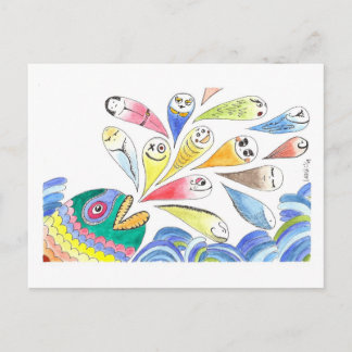 HappyFish Postkarte