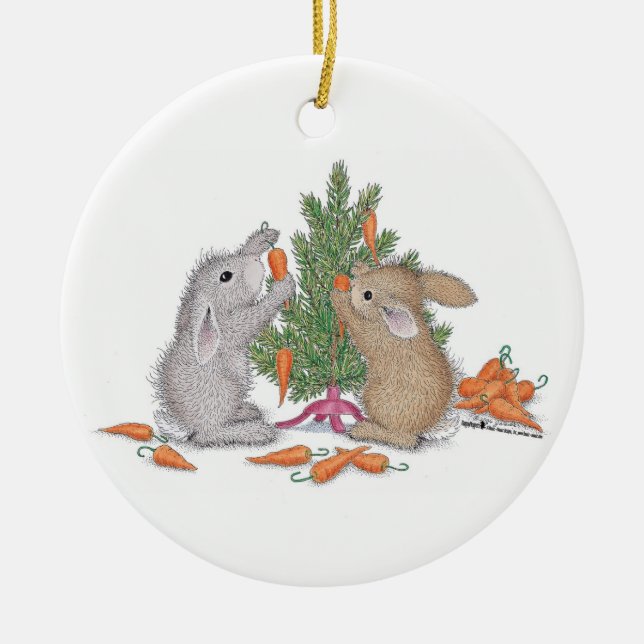 HappyHoppers® Verzierung Keramikornament (Vorne)