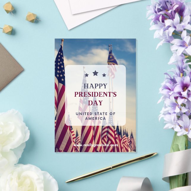 #HappyPresident's DayUSAAcrylicEinladung Acryleinladungen (In Situ (Hochzeit))