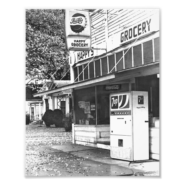Happy's Grocery Store, Ottawa, Kansas 1970s Fotodruck (Vorne)