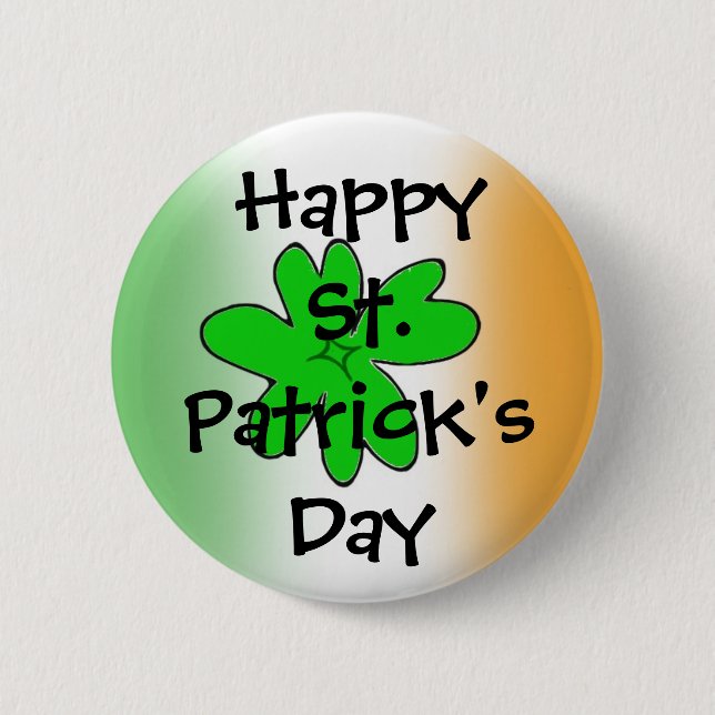 HappySt. Patrick'sDay Button (Vorderseite)