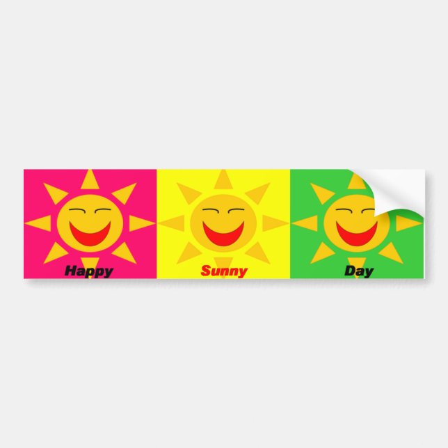 HappySunnyDay Autoaufkleber (Vorne)
