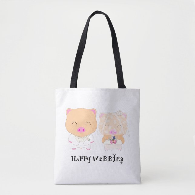 HappyWedding Tasche (Vorderseite)