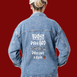 HappyWorkT FRAU EIGNET GOTT NICHTS, MÄNNER EINE SL Jeansjacke