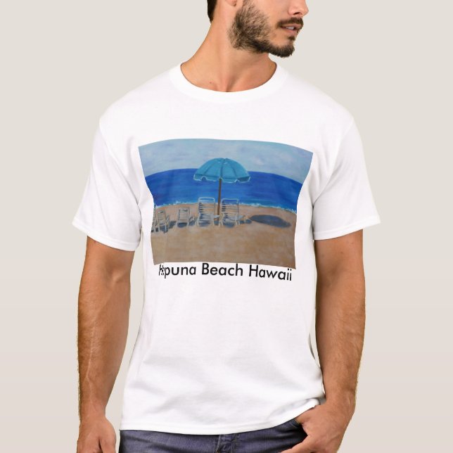 Hapuna Strand Hawaii T-Shirt (Vorderseite)