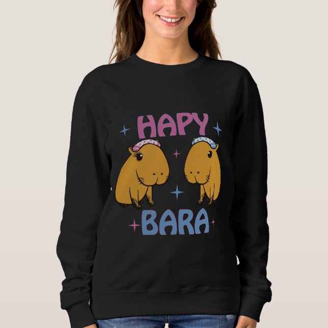 Hapybara - Funny capybara Sweatshirt (Vorderseite)