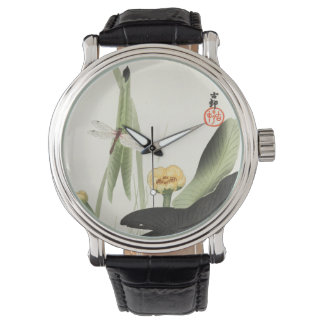 hara koson's Japanese painting watch,小原古邨の日本画 Armbanduhr