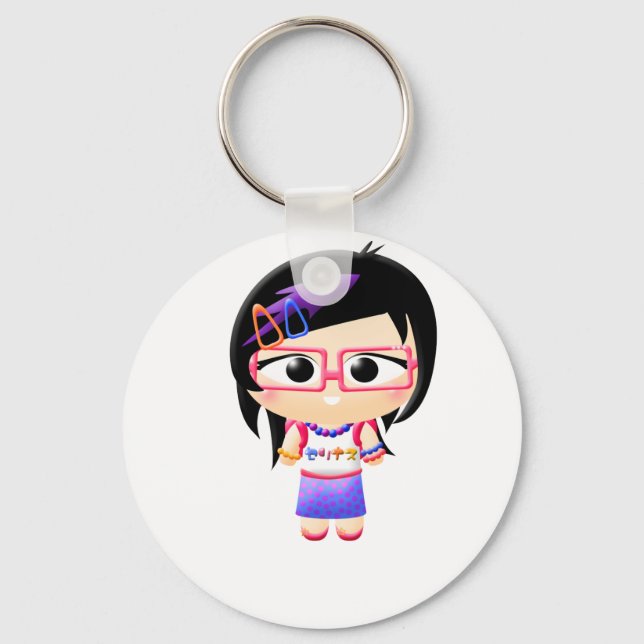 Harajuku Girl Schlüsselanhänger (Vorderseite)