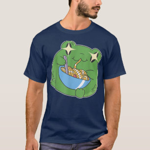Harajuku Kawaii Ramen Japanischer Niedlicher Frosc T-Shirt