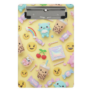 Harajuku Kawaii Style: Emojis und Teddy Bears von  Mini Klemmbrett