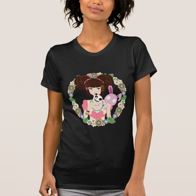 Harajuku Mädchen Yuriko T-Shirt (Vorderseite)
