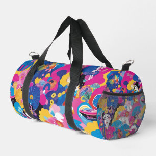 Harajuku-Muster Duffle Bag