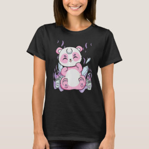Harajuku Panda und Nu Goth Bear für Niedlichen Hor T-Shirt