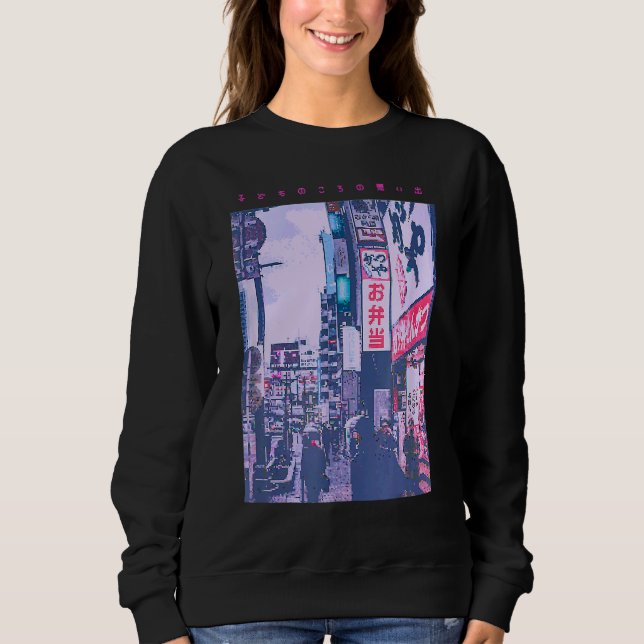 Harajuku Tokyo Japanischer Streetwear Ästhetischer Sweatshirt (Vorderseite)