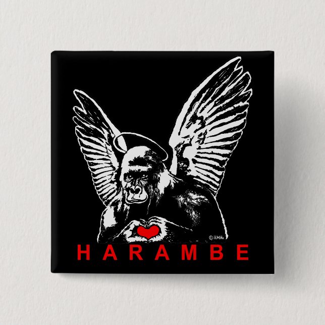 Harambe Button (Vorderseite)