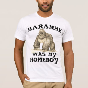 HARAMBE ÉTAIT MON HOMEBOY, T-shirts GORILLA