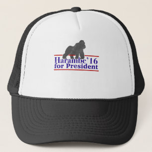 Harambe für Präsidenten 2016 lustiges Meme Truckerkappe