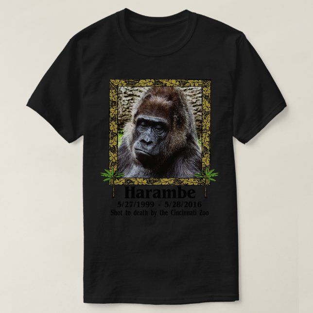 Harambe Memorial T-Shirt (Design vorne)