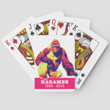 Harambe Playing Cards