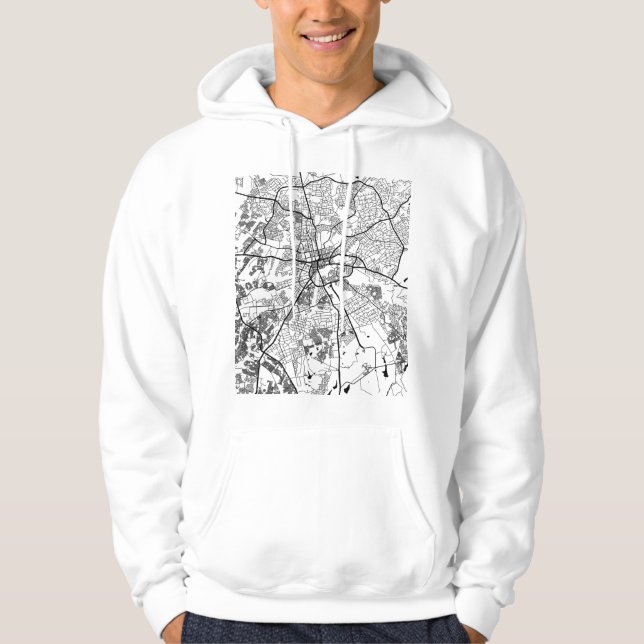 Harare Zimbabwe City Map Hoodie (Vorderseite)