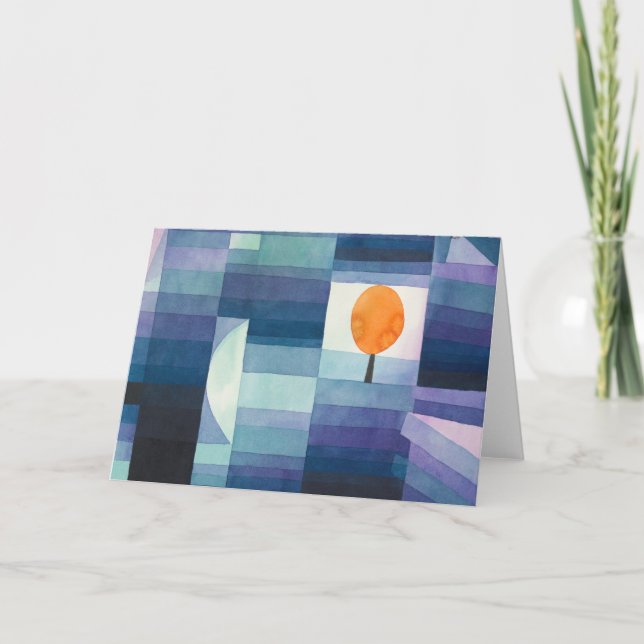 Harbinger des Herbstes - Paul Klee Karte (Vorderseite)