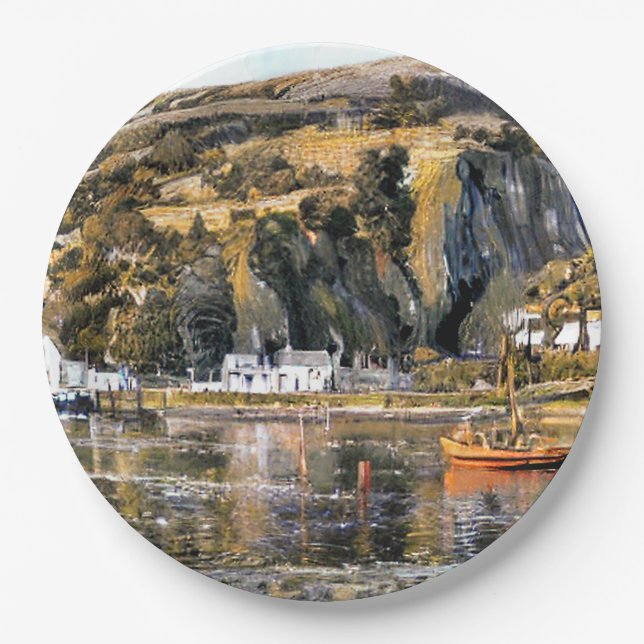 HARBOR BARMOUTH WALES PAPPTELLER (Vorderseite)