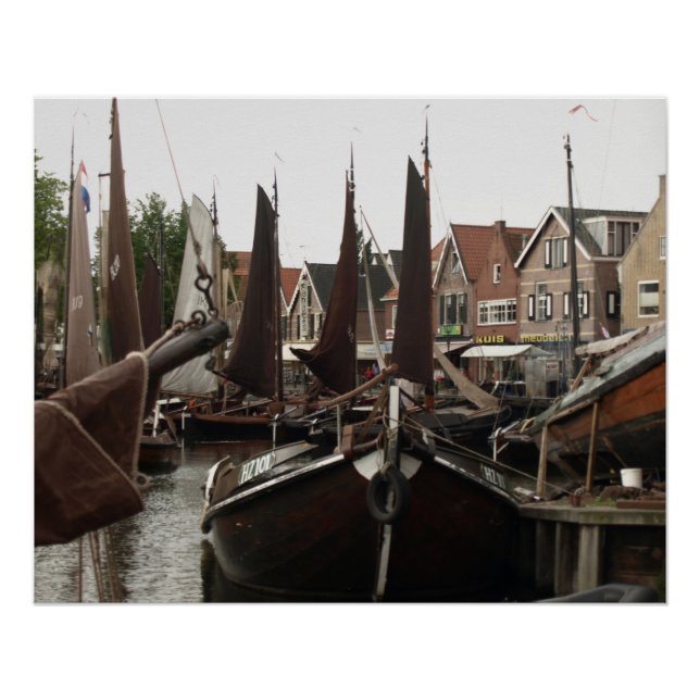 Harbor, boats,  poster (Vorderseite)