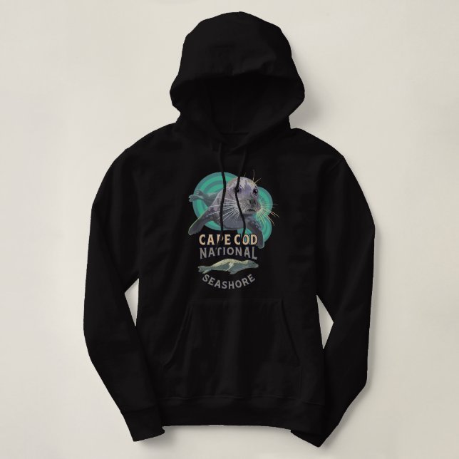 Harbor Seal - Cape Cod National Seashore Beach Sou Hoodie (Design vorne)